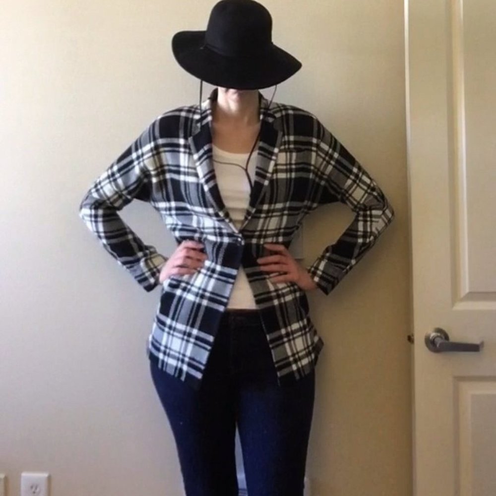 Pendleton Wool Blazer Black and Ivory